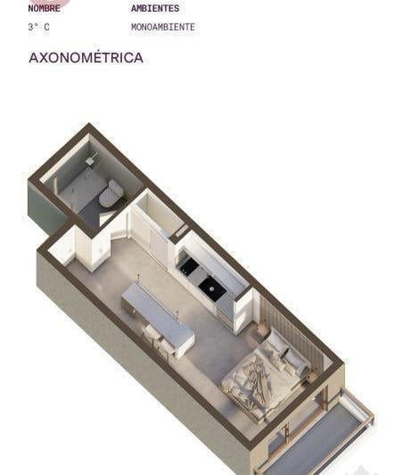 Departamento · 28m² · 1 Ambiente