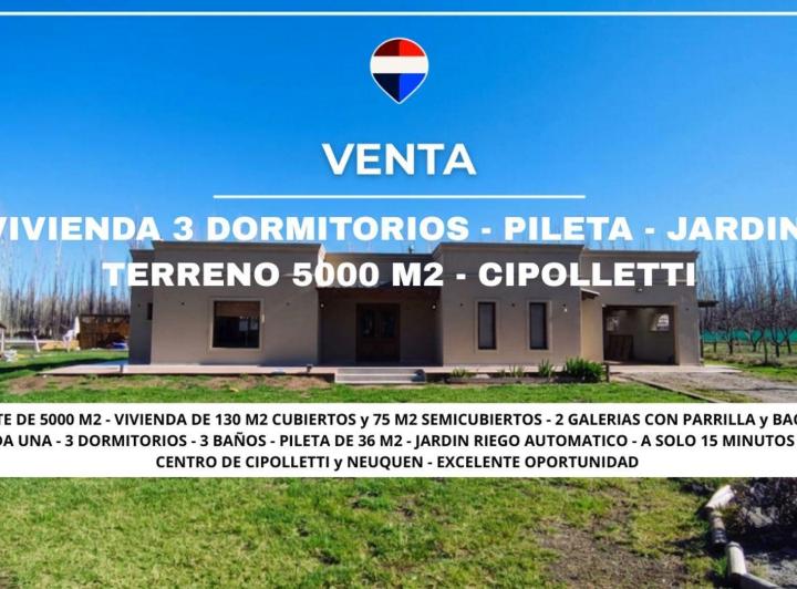 Casa · 130m² · 7 Ambientes · 2 Cocheras