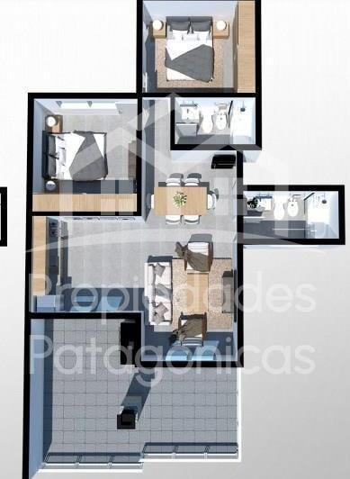 Departamento · 77m² · 3 Ambientes · 1 Cochera