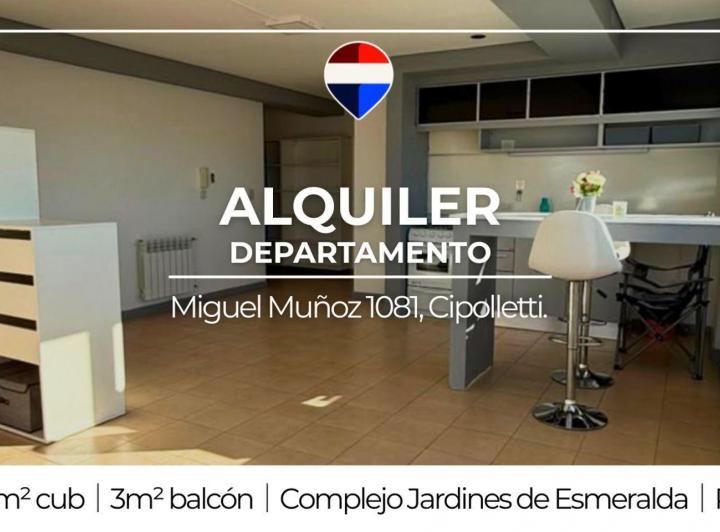 Departamento · 36m² · 1 Ambiente · 1 Cochera
