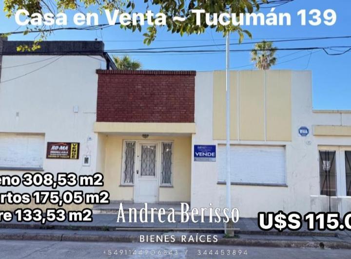 Casa · 175m² · 10 Ambientes · 1 Cochera