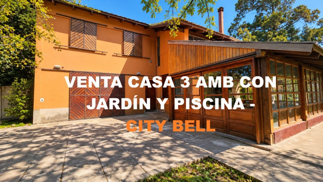VENTA CASA 3 AMB CON PARQUE Y PISCINA CITY BELL