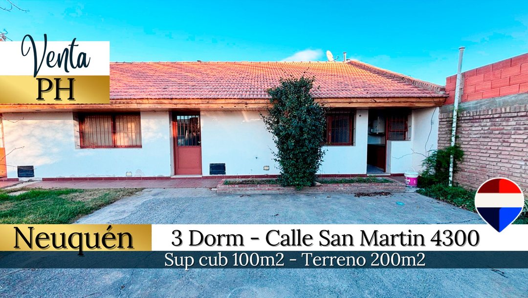 VENTA PH 3 DORMITORIOS - SAN MARTIN 4.300, NQN