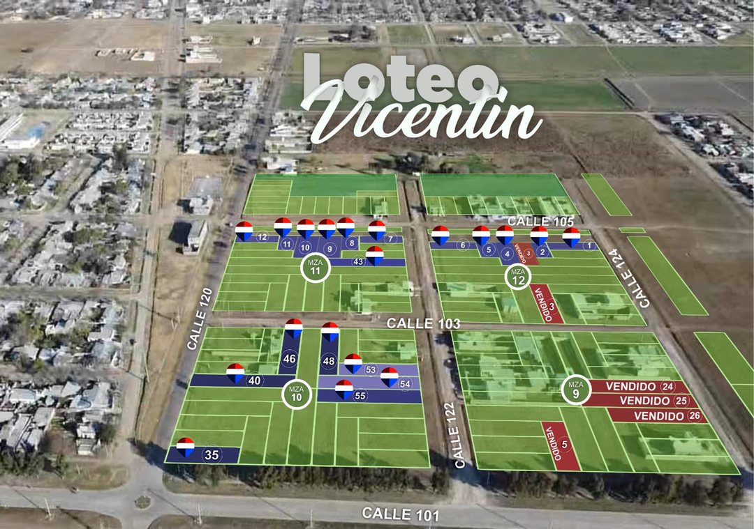 LOTEO VICENTIN, TERRENOS EN VENTA