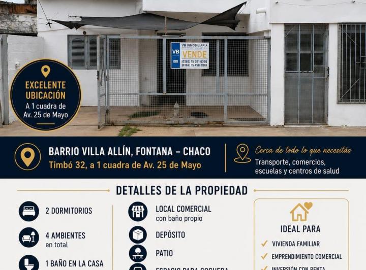 Casa · 80m² · 4 Ambientes · 1 Cochera