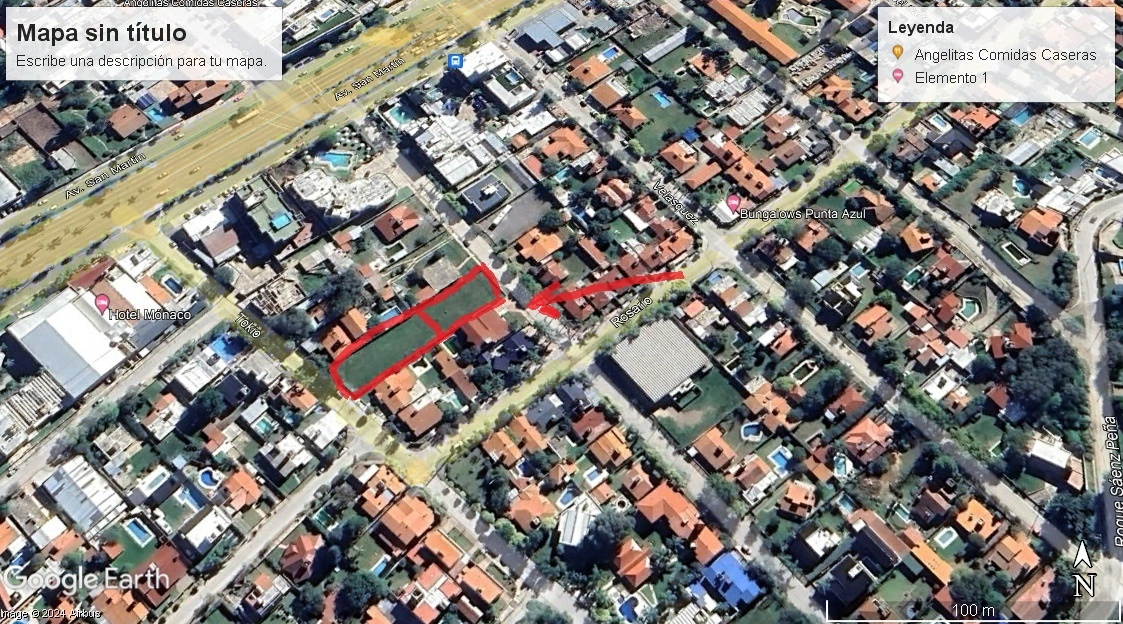 SE VENDE UNICA FRACCION DE 1.300 MTS. A MTS. AV. SAN MARTIN