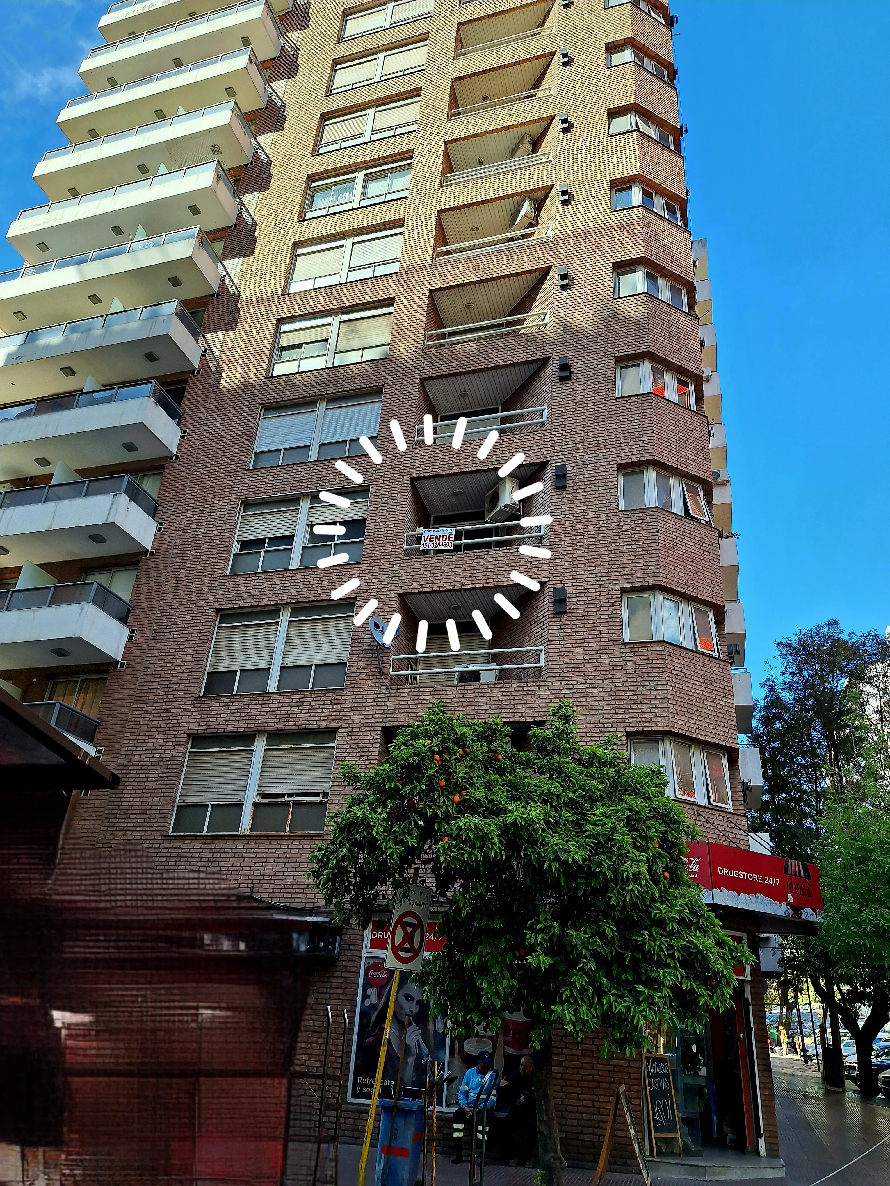 Nueva Cordoba- dormitorio + escritorio o cuarto mas chico- externo con balcon