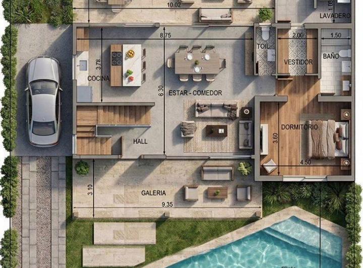 Casa · 194m² · 5 Ambientes · 2 Cocheras