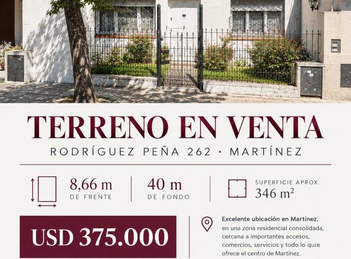 Terreno · 350m²