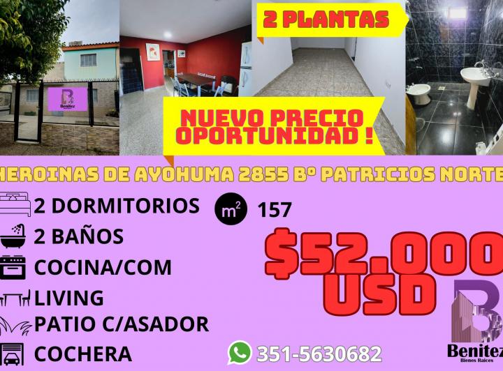 Casa · 130m² · 6 Ambientes · 1 Cochera