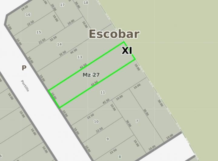 Terreno · 425m²