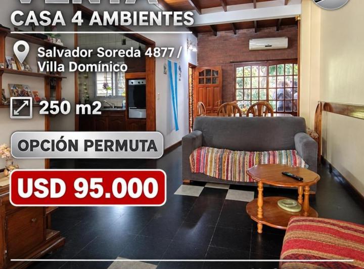 Casa · 110m² · 4 Ambientes · 3 Cocheras