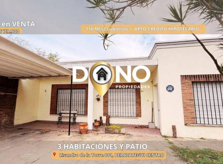 Casa · 110m² · 4 Ambientes · 1 Cochera