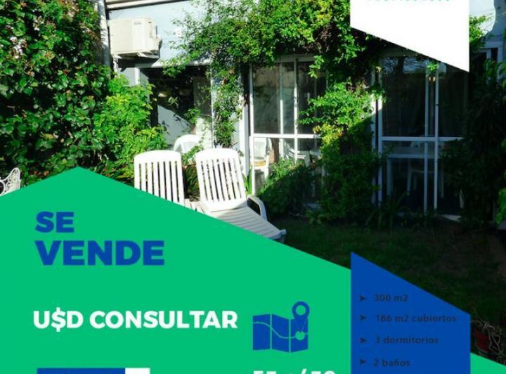Casa · 186m² · 6 Ambientes · 3 Cocheras