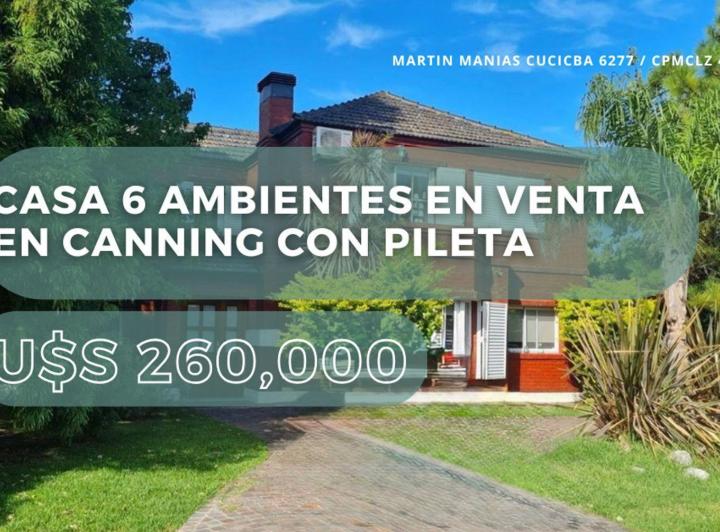 Casa · 180m² · 6 Ambientes · 1 Cochera