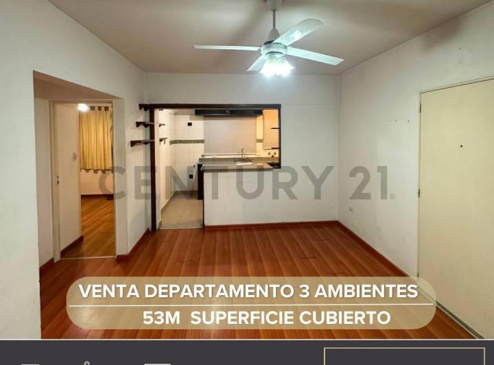 Departamento · 53m² · 3 Ambientes · 1 Cochera