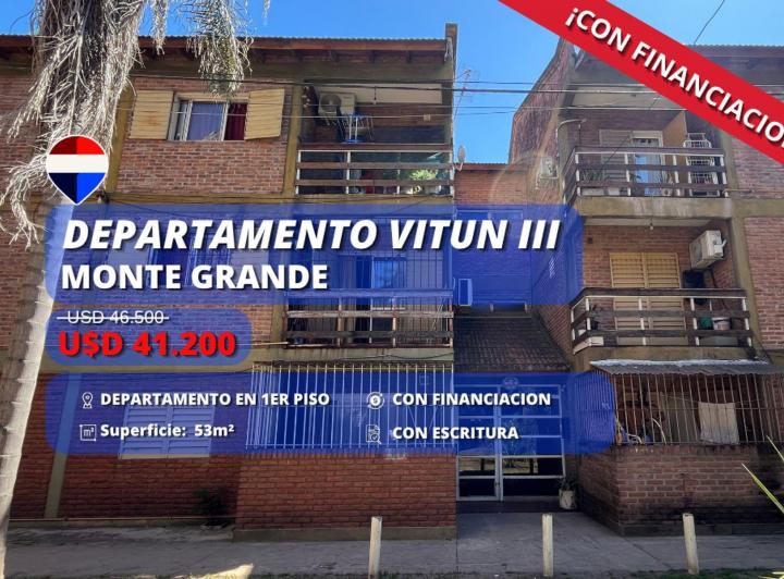 Departamento · 50m² · 3 Ambientes · 1 Cochera