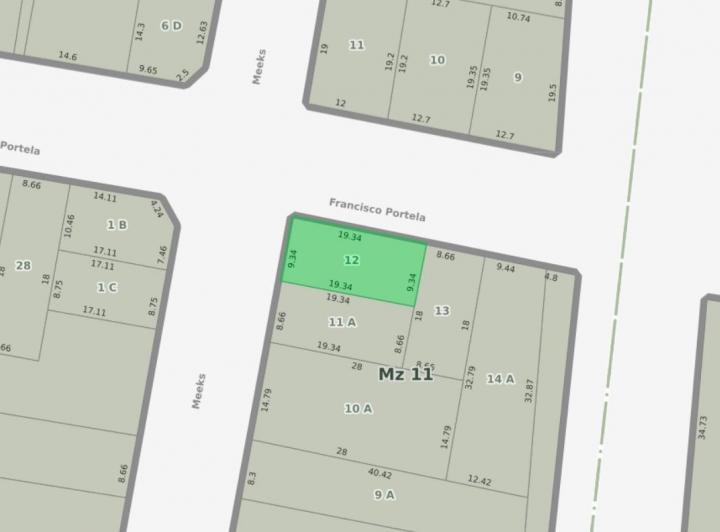 Terreno · 180m² · 4 Ambientes · 1 Cochera