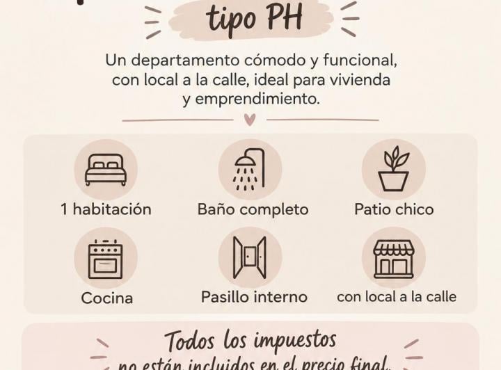 PH · 32m² · 2 Ambientes