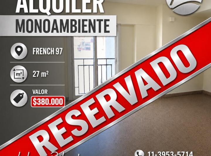 Departamento · 27m² · 1 Ambiente