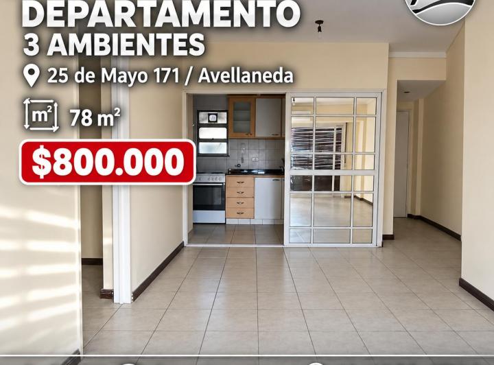 Departamento · 78m² · 3 Ambientes