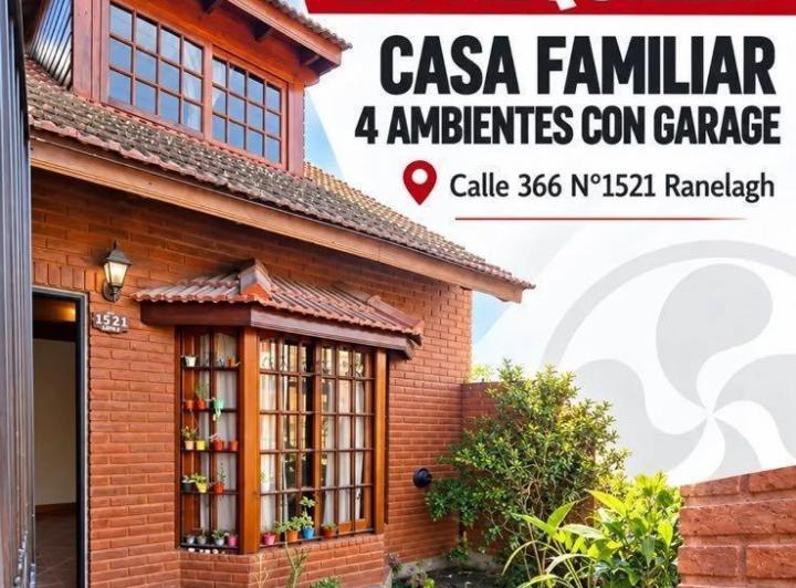 Casa · 90m² · 3 Ambientes · 1 Cochera