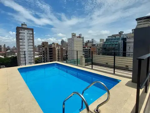 Departamento en alquiler monoambiente, moderno, pileta, parrillero, zona del río