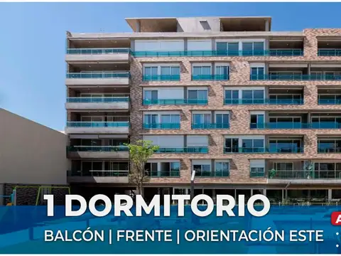 Venta depto 1 dorm con balcon al frente abasto