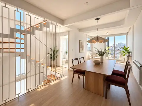 Venta departamento triplex de dos dormitorios con terraza exclusiva y amenities. rosario, lourdes