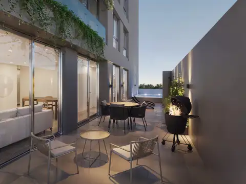 Venta departamento de tres dormitorios con terraza exclusiva y amenities. barrio pichincha