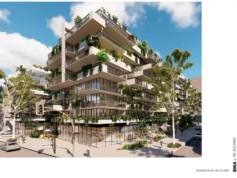 Terreno en esquina av. elcano, belgrano - proyecto aprobado 8 pisos 3 subsuelos amenities