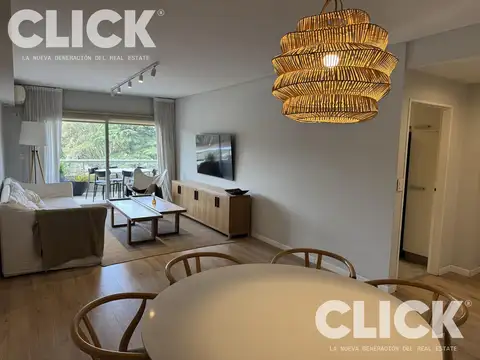 Departamento en alquiler 4 amb amoblado y equipado, cochera y amenities.