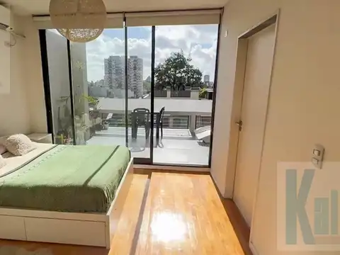 Departamento monoambiente con balcón terraza en alquiler en saavedra luminoso alto cerca del parque