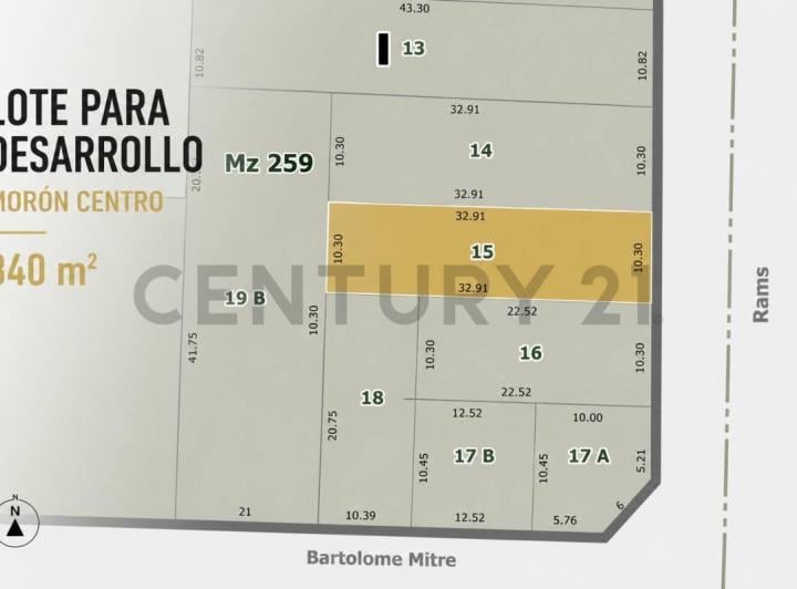 Terreno · 340m²
