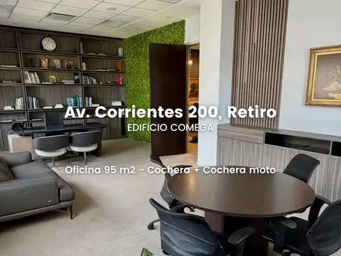 Excelente oficina de 95 m2 en el comega con cochera y espacio para moto - premium