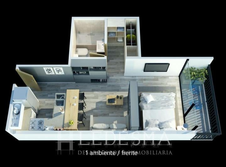 Departamento · 39m² · 1 Ambiente