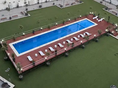 Monoambiente con balcon - luminoso - sum - piscina - solarium