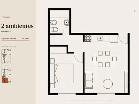 Promocion depto de pozo 2 ambientes 4° piso frente morón sur