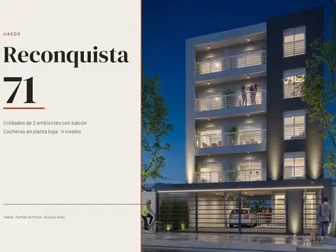 Promocion  2 amb con balcón edificio de categoría haedo