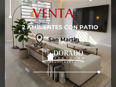 2 ambientes planta baja con patio y parrilla