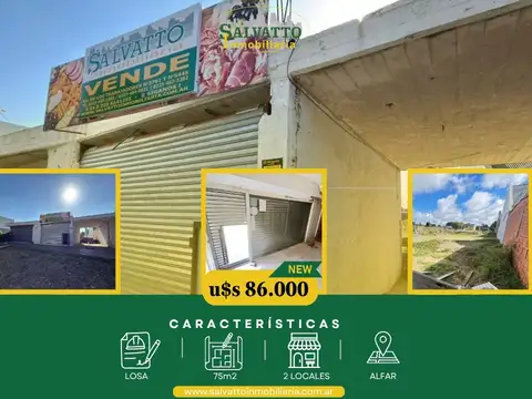 Losa en venta sobre colectora, a mts. de las playas del sur