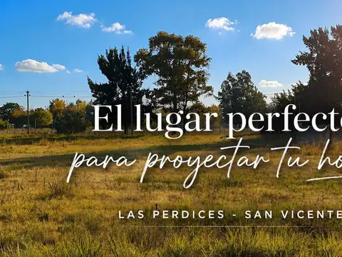 Lote 850 m2 venta b. las perdices san vicente