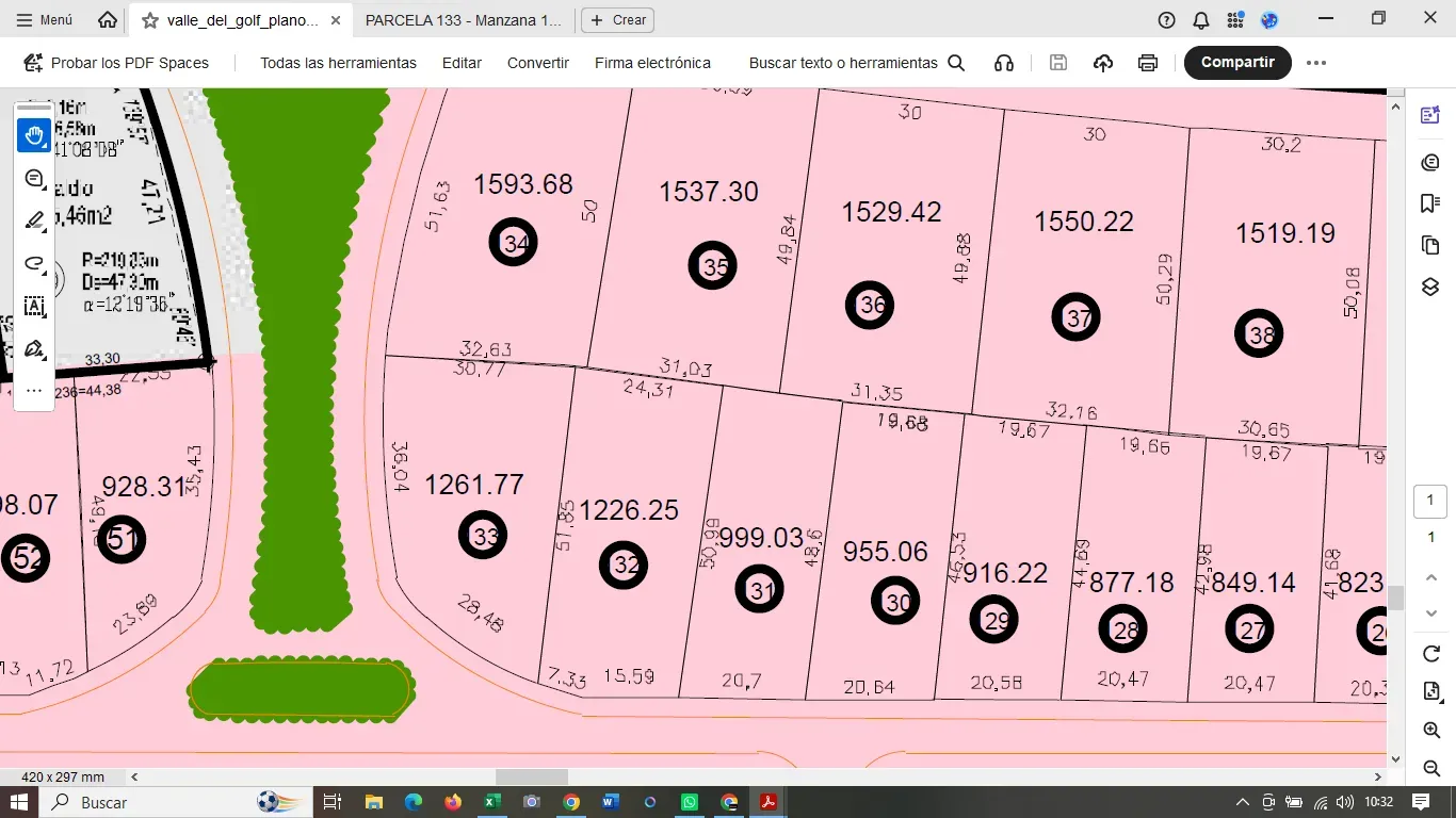 OPORTUNIDAD VALLE DEL GOLF LOTE DE 1250 METROS ETAPA 2 CON SERVICIOS