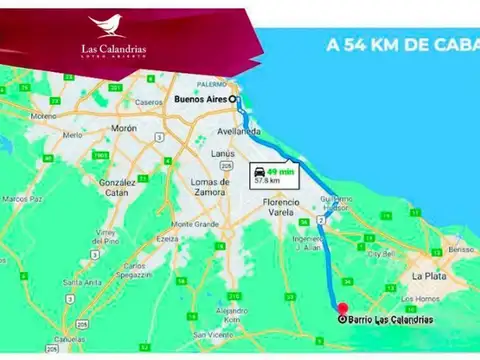 Venta lote brandsen km 52 ruta 2