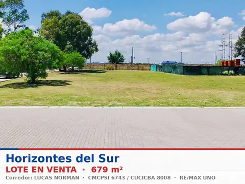 Lote en venta  horizonte al sur etapa 1