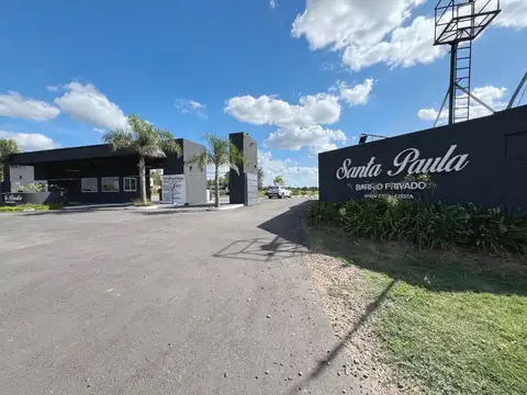 Venta 2 lotes 600m2 c/u barrio privado santa paula