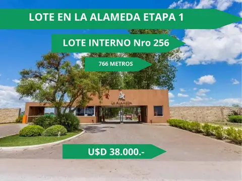 Lote interno en venta en la alameda canning e1