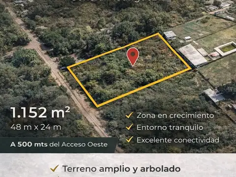 Venta 2 terrenos lindantes gra. rodriguez