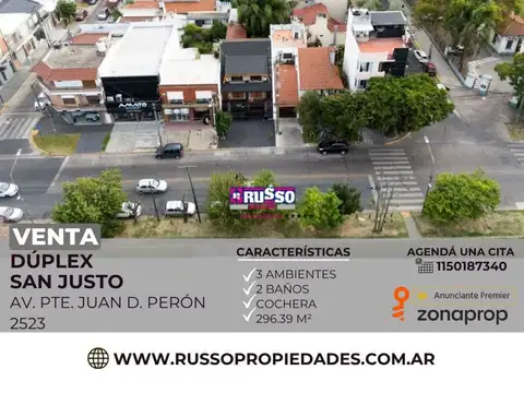 Alquiler casa 3 ambientes san justo