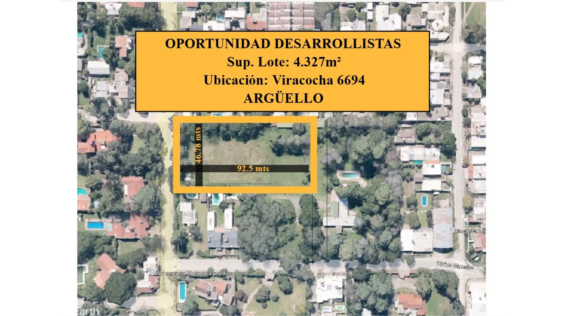 IDEAL DESARROLLISTAS - Lote 4327m²